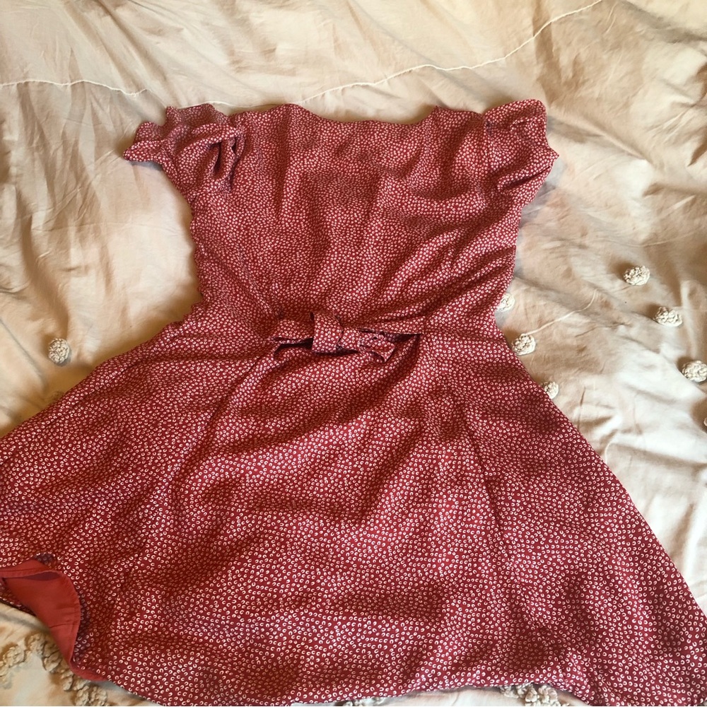 Castana Rust Red Print Button-Up Dress - Picture 9 of 10